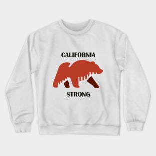 California strong, State flag to California lover Crewneck Sweatshirt